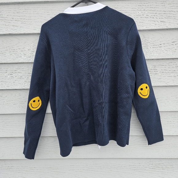 Anthropologie x KULE The Fede Smiley Face Cardigan Size S - Picture 5 of 8